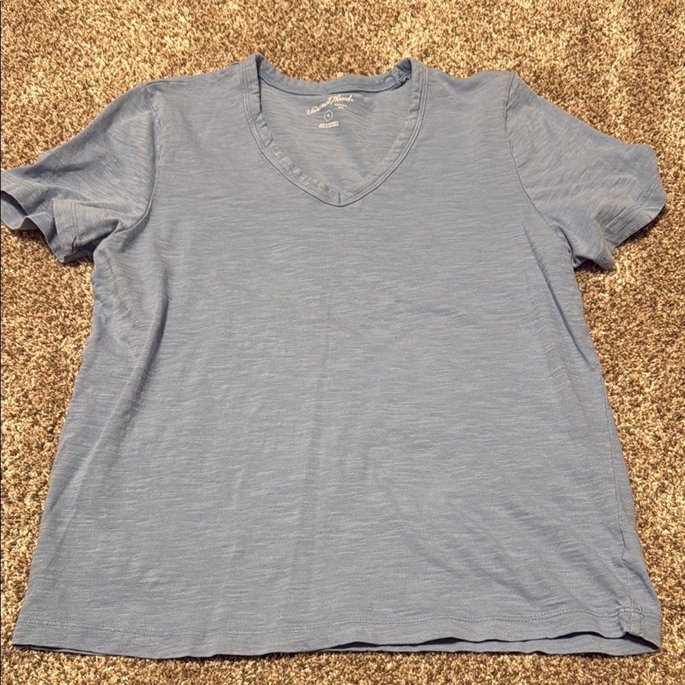 Blue V-Neck T-Shirt